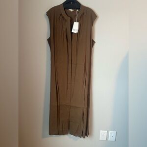Vince Brown Midi Dress